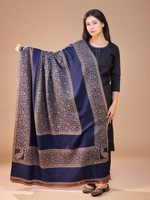 Women's Jamawar Wool Shawl